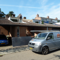 Uitbreiding dakkapel, middels kunststof kozijn.